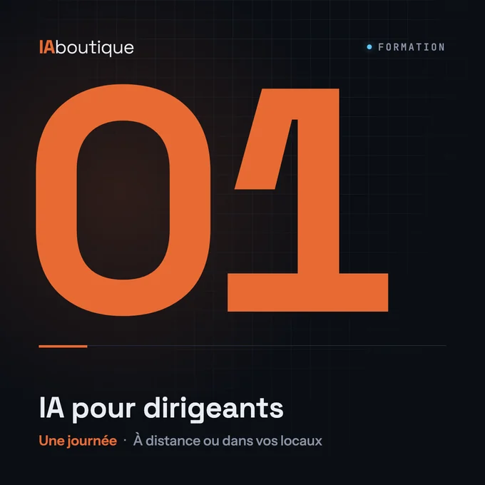 Couverture de la formation IA pour dirigeants