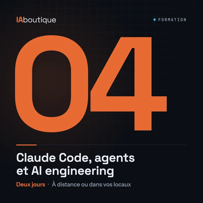 Couverture de la formation Claude Code, agents et ingénierie IA